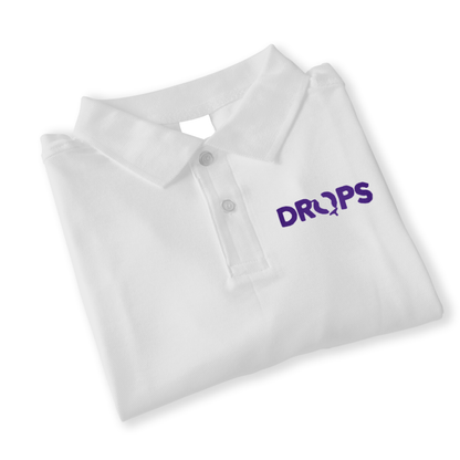 Camisa Polo Drops Oficial Blanca - Para ayudaventas